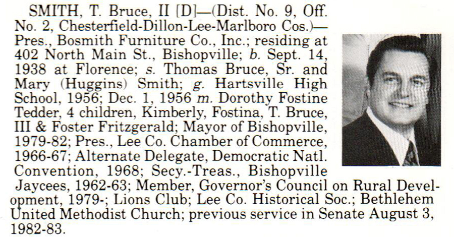 Senator T. Bruce Smith II biography