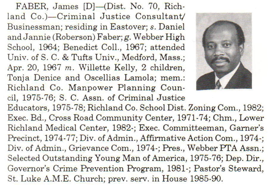 Representative James Faber biography